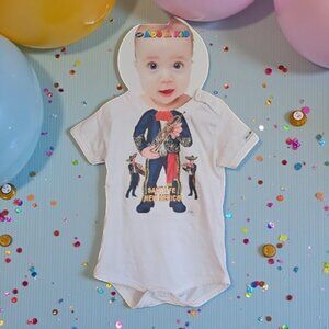NEW Santa Fe New Mexico Baby One piece Mariachi print Just add a kid 100% cotton